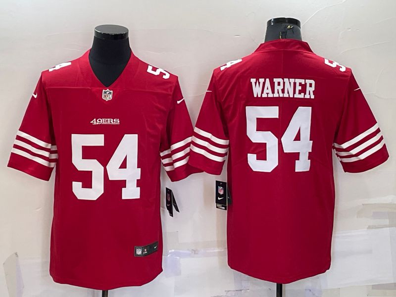Men San Francisco 49ers #54 Warner Red New 2022 Nike Limited Vapor Untouchable NFL Jersey